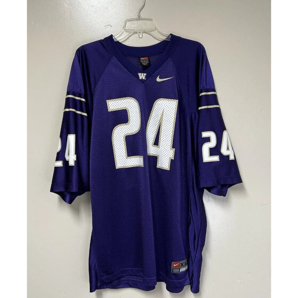 Washington Huskies Football #24 Vintage Nike Team Purple Jersey | XXL